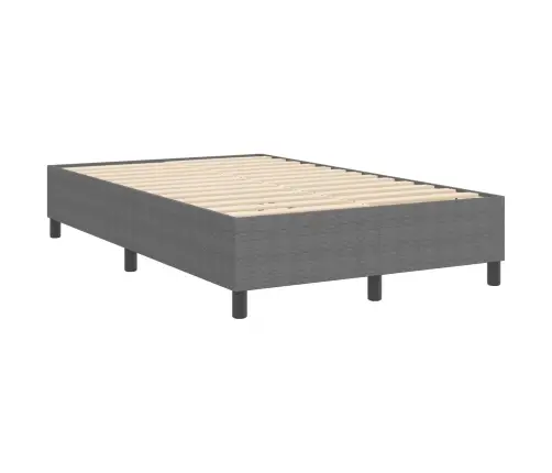 Box Spring Gulta Gaiši Pelēks 120X200 Cm Korduroja Audums Vidaxl