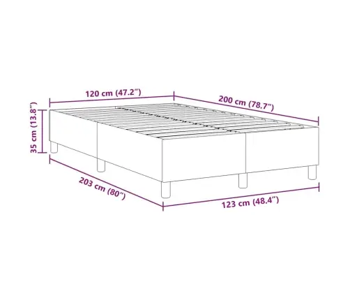 Box Spring Gulta Gaiši Pelēks 120X200 Cm Korduroja Audums Vidaxl