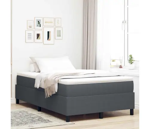 Gultas Rāmis Tumši Pelēks 120X200 Cm Kordurojs Vidaxl
