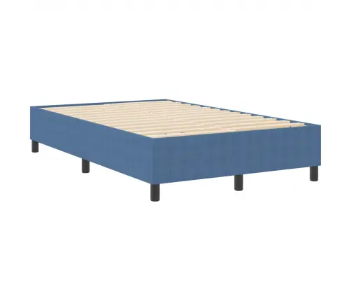 Gultas Pamatne Zila 120X200 Cm Korduroja Audums Vidaxl