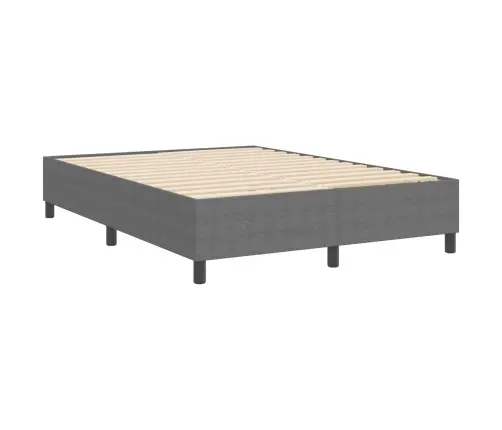 Box Spring Gulta Gaiši Pelēks 160X200 Cm Korduroja Audums Vidaxl