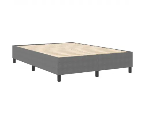 Box Spring Gulta Gaiši Pelēks 160X200 Cm Korduroja Audums Vidaxl