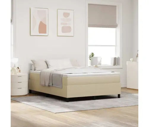 Box Spring Gulta Gaiši Zaļa Pelēka 160X200 Cm Corduroy Audums Vidaxl