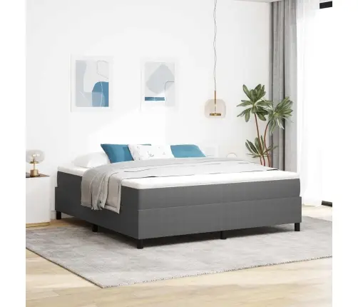 Box Spring Gulta Gaiši Pelēka Super Karalis Korduroja Audums Vidaxl