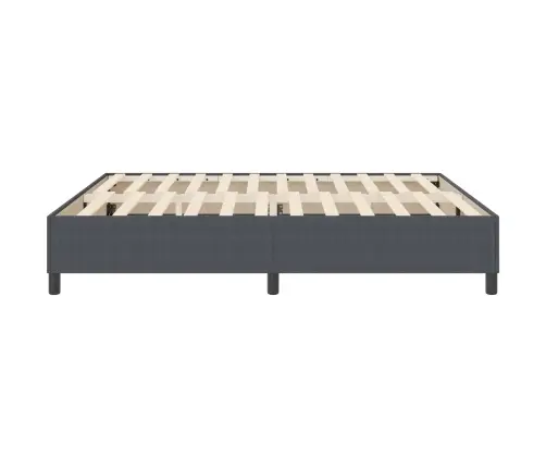 Gultas Rāmja Pamatne Tumši Pelēka Super Karaļa Samta Audums Vidaxl