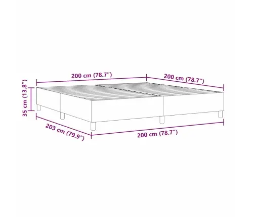 Box Spring Gulta Gaiši Pelēka 200X200 Cm Corduroy Audums Vidaxl