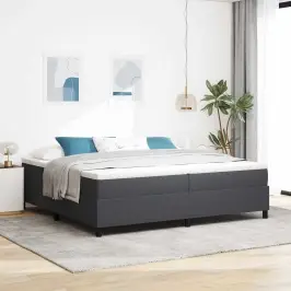 Platformas Gultas Rāmis Tumši Pelēks 200 X 200 Cm Vidaxl