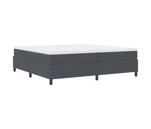 Gulbis Box Spring Tumši Pelēks 200X200 Cm Pāvelur Audums Vidaxl