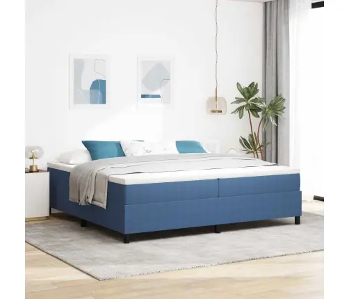 Sānu Gulta Zila 200X200 Cm Vaļēna Auduma Vidaxl