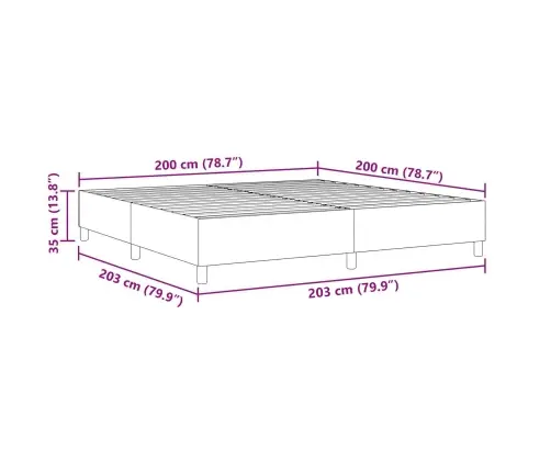 Platforminės Lovos Rėmas Mėlyna 200 X 200 Cm Audinys