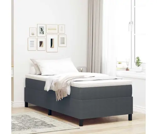 Kiemas Lova Tamsiai Pilka Ir Balta 90 X 200 Cm