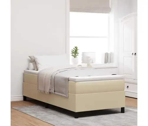 Gultas Pamats Ar Matraici Gaiši Zaļā Un Pelēkā Krāsā, 90 X 200 Cm, Mīksts Korduroja Audums Vidaxl