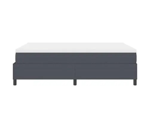 Kaste Ar Matrača Gultu Tumši Pelēkā Krāsā, 140 X 200 Cm, Korduroja Audums Vidaxl