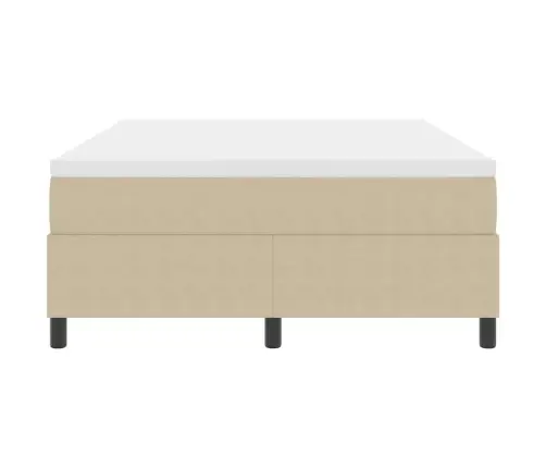 Box Spring Gulta Ar Matraci Gaiši Zaļā Un Pelēkā Krāsā, 140 X 200 Cm, Kordūra Audums Vidaxl