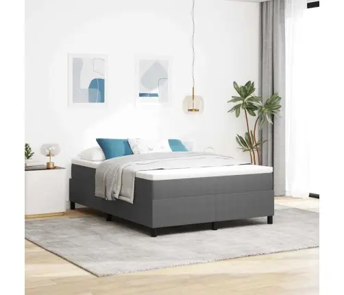 Kastes Gultas Matracis Gaiši Pelēkā Krāsā, 160 X 200 Cm, Korduroja Audums. Vidaxl