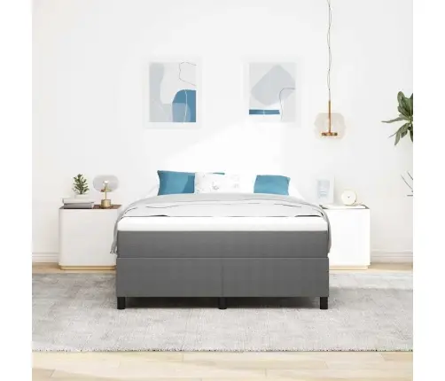 Kastes Gultas Matracis Gaiši Pelēkā Krāsā, 160 X 200 Cm, Korduroja Audums. Vidaxl