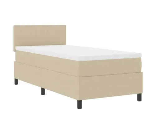 Kiemas Lova Su Galvūgalio Šviesiai Pilka Ir Balta. 90 X 190 Cm