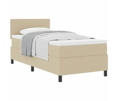 Kiemas Lova Su Galvūgalio Šviesiai Pilka Ir Balta. 90 X 190 Cm