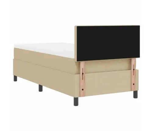 Kastītes Atsperu Gulta Ar Matraci Gaismas Zaļā Pelēkā Krāsā 90X200 Cm Korduroja Audums Vidaxl