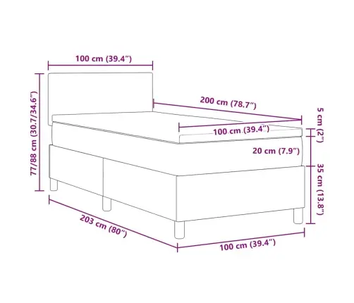 Karbi Vedrumadrats Tumehall Ja Valge 100 X 200 Cm Korter Kangas