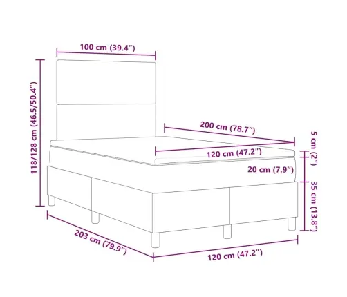 Karbi Vedrumadrats Tumehall Ja Valge 120 X 200 Cm Korter Kangas