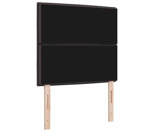 Gultas Galvgaļa Līniju Dizains Tumši Brūnā Krāsā 80 Cm Audums Vidaxl