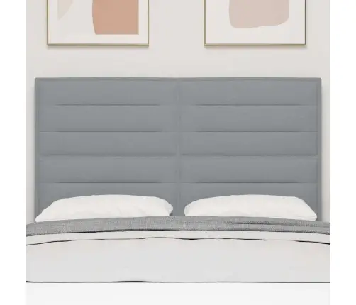 Galvgalis Ar Galvas Klāju Gaiši Pelēks 144 Cm Mākslīgā Āda Vidaxl