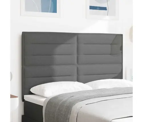 Galvgalis Ar Galvas Klāju Tumši Pelēks 144 Cm Mākslīgā Āda Vidaxl