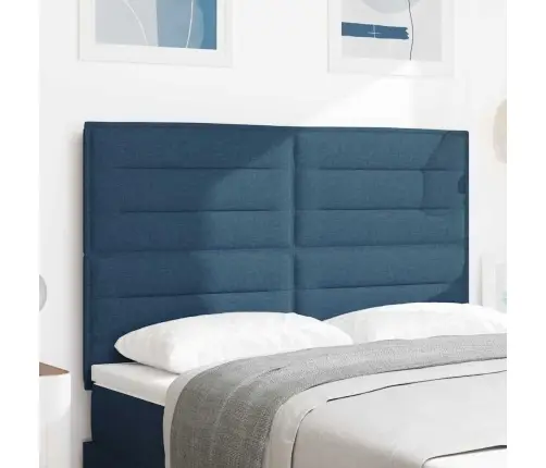 Galvgalis Ar Galvas Klāju Zila 144 Cm Mākslīgā Āda Vidaxl