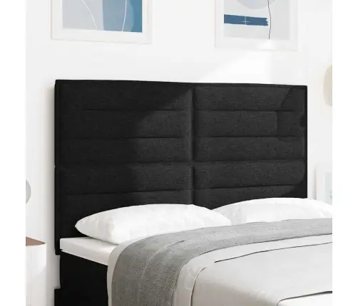 Galvūgalis Su Galvūgalio Juoda 160 Cm Dirbtinė Oda