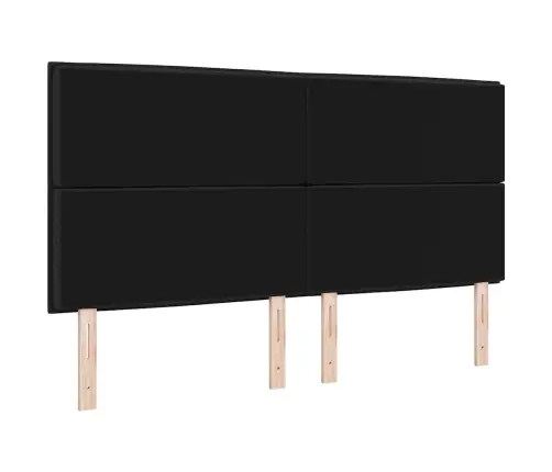 Galvgalis Ar Galvas Klāju Melna 180 Cm Mākslīgā Āda Vidaxl