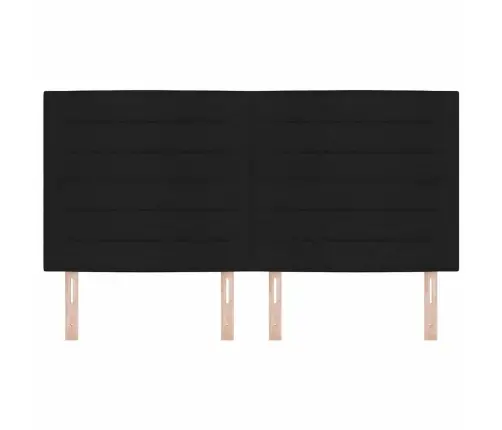 Galvgalis Ar Galvas Klāju Melna 180 Cm Mākslīgā Āda Vidaxl