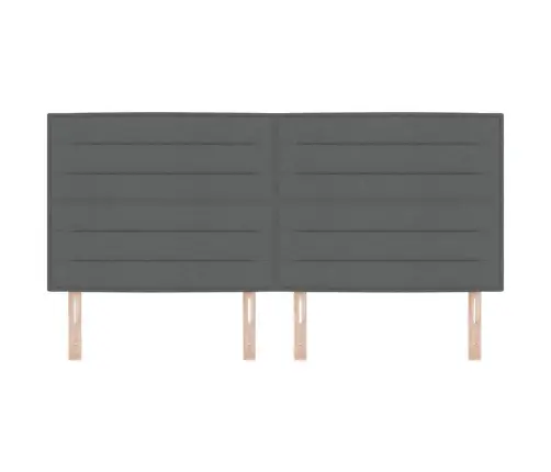 Galvūgalis Su Galvūgalio Tamsiai Pilka 200 Cm Dirbtinė Oda