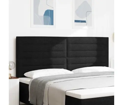 Galvūgalis Su Galvūgalio Juoda 200 Cm Dirbtinė Oda