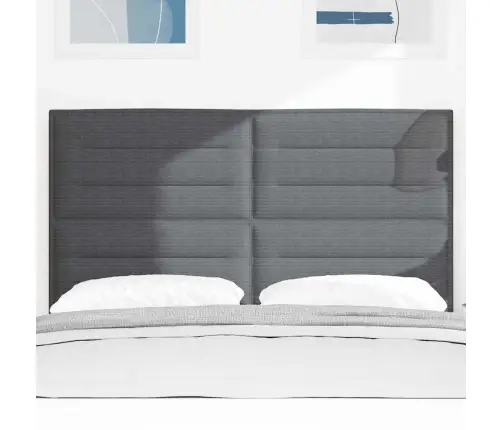 Galvūgalis Su Galvūgalio Tamsiai Pilka 160 Cm Dirbtinė Oda