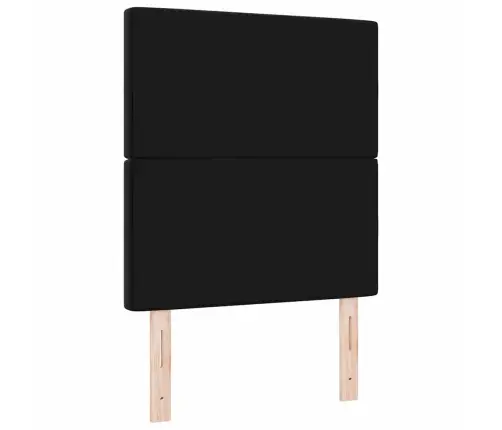 Gultas Galvgaļa Melna Velvet Ar Kristāla Pogām, Tufted, 80 Cm Vidaxl