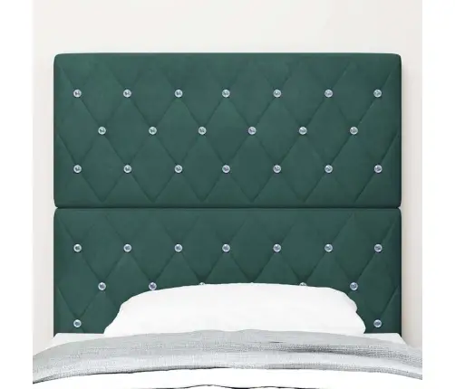 Aksominis Galvūgalis Su Galvūgalio Tamsiai Žalia 100 Cm Aksomas