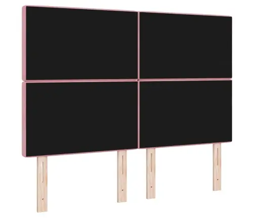 Galvūgalis Su Galvūgalio Rožinė 144 Cm Dirbtinė Oda