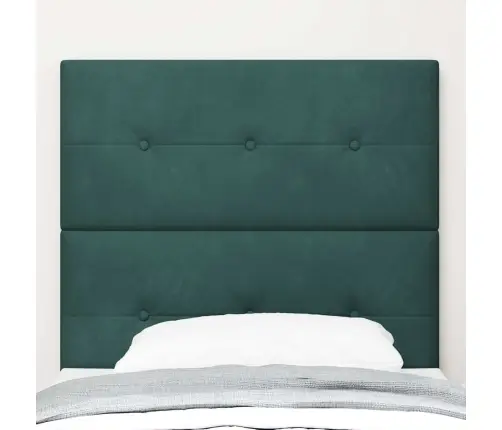 Galvgalis Ar Galvas Klāju Tumši Zaļš 80 Cm Mākslīgā Āda Vidaxl