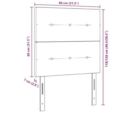 Galvgalis Ar Galvas Klāju Rozā 80 Cm Mākslīgā Āda Vidaxl