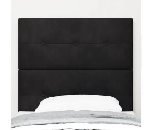 Galvgalis Ar Galvas Klāju Melna 90 Cm Mākslīgā Āda Vidaxl