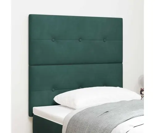 Galvūgalis Su Galvūgalio Tamsiai Žalia 90 Cm Dirbtinė Oda