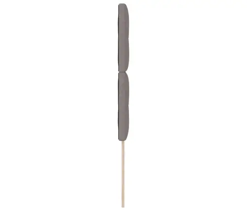 Gultas Galvgaļi Ar Pogu Pārklāts Taupe 100 Cm Audums Vidaxl