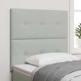 Galvūgalis Su Galvūgalio Šviesiai Pilka 100 Cm Aksomas