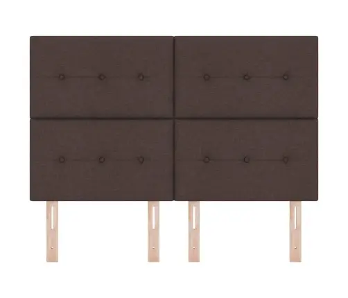 Galvgalis Ar Galvas Klāju Tumši Brūna 144 Cm Mākslīgā Āda Vidaxl