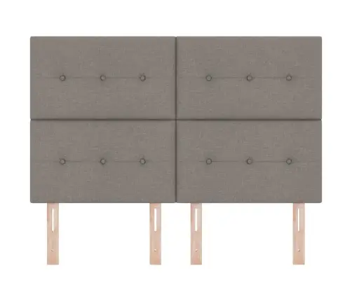 Galvgalis Ar Galvas Klāju Pelēkbrūna 144 Cm Mākslīgā Āda Vidaxl