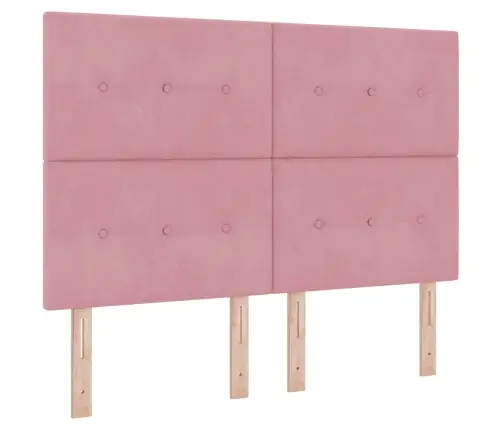 Galvgalis Ar Galvas Klāju Rozā 144 Cm Mākslīgā Āda Vidaxl