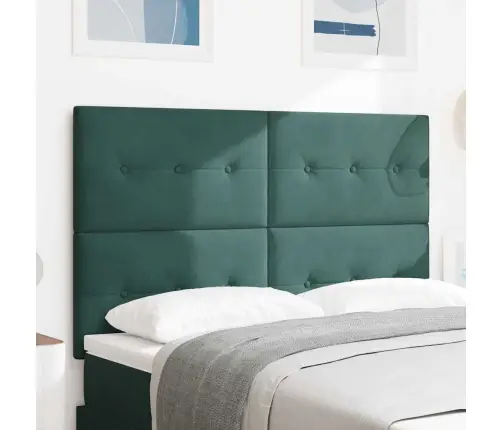 Galvūgalis Su Galvūgalio Tamsiai Žalia 160 Cm Dirbtinė Oda