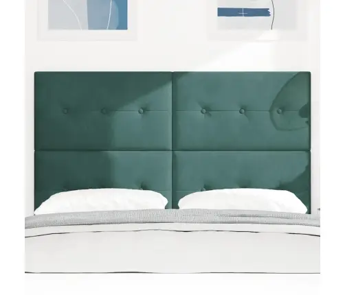 Galvūgalis Su Galvūgalio Tamsiai Žalia 160 Cm Dirbtinė Oda