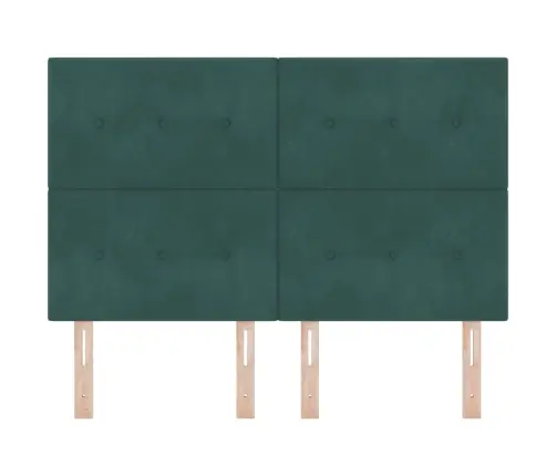 Galvūgalis Su Galvūgalio Tamsiai Žalia 160 Cm Dirbtinė Oda